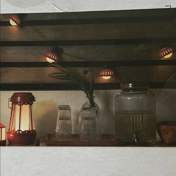 IKEA SOMMARLANKE Festive String Lights with Red Hues - Picture 3 of 5